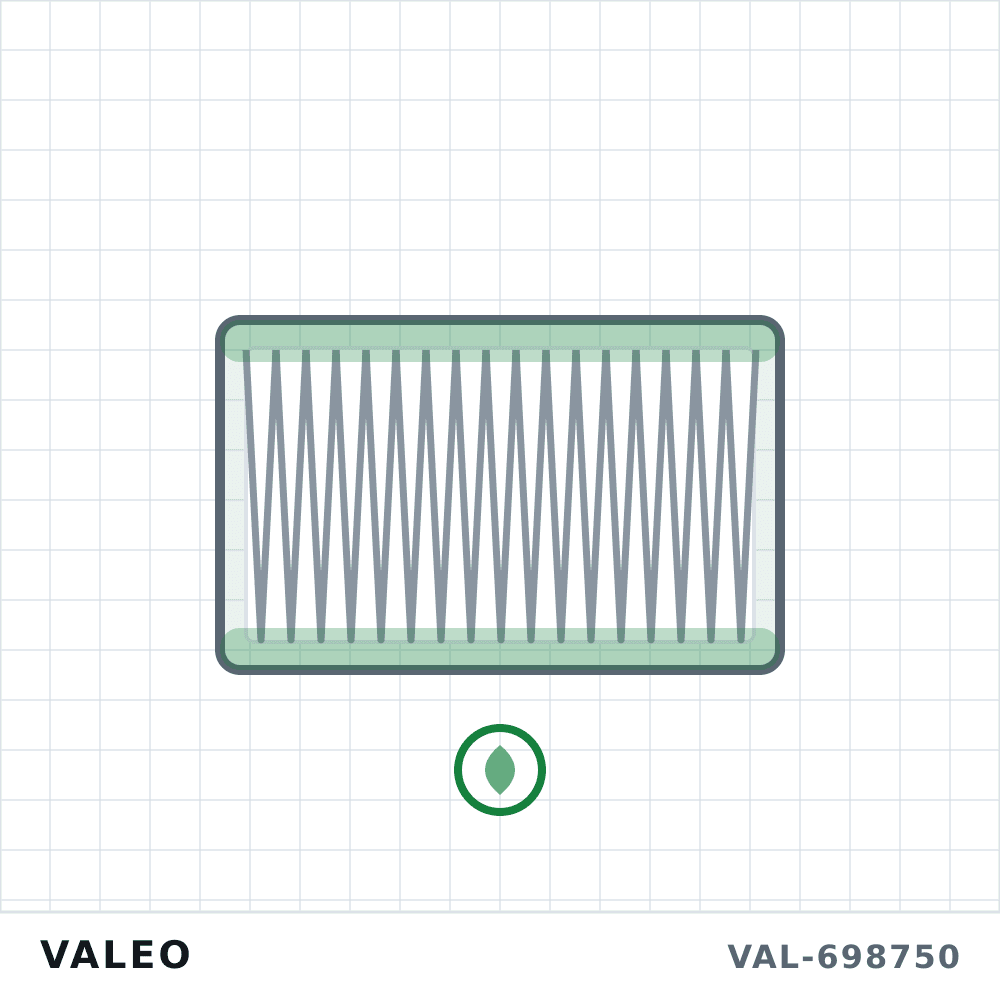 Filtro de habitáculo con carbón activo